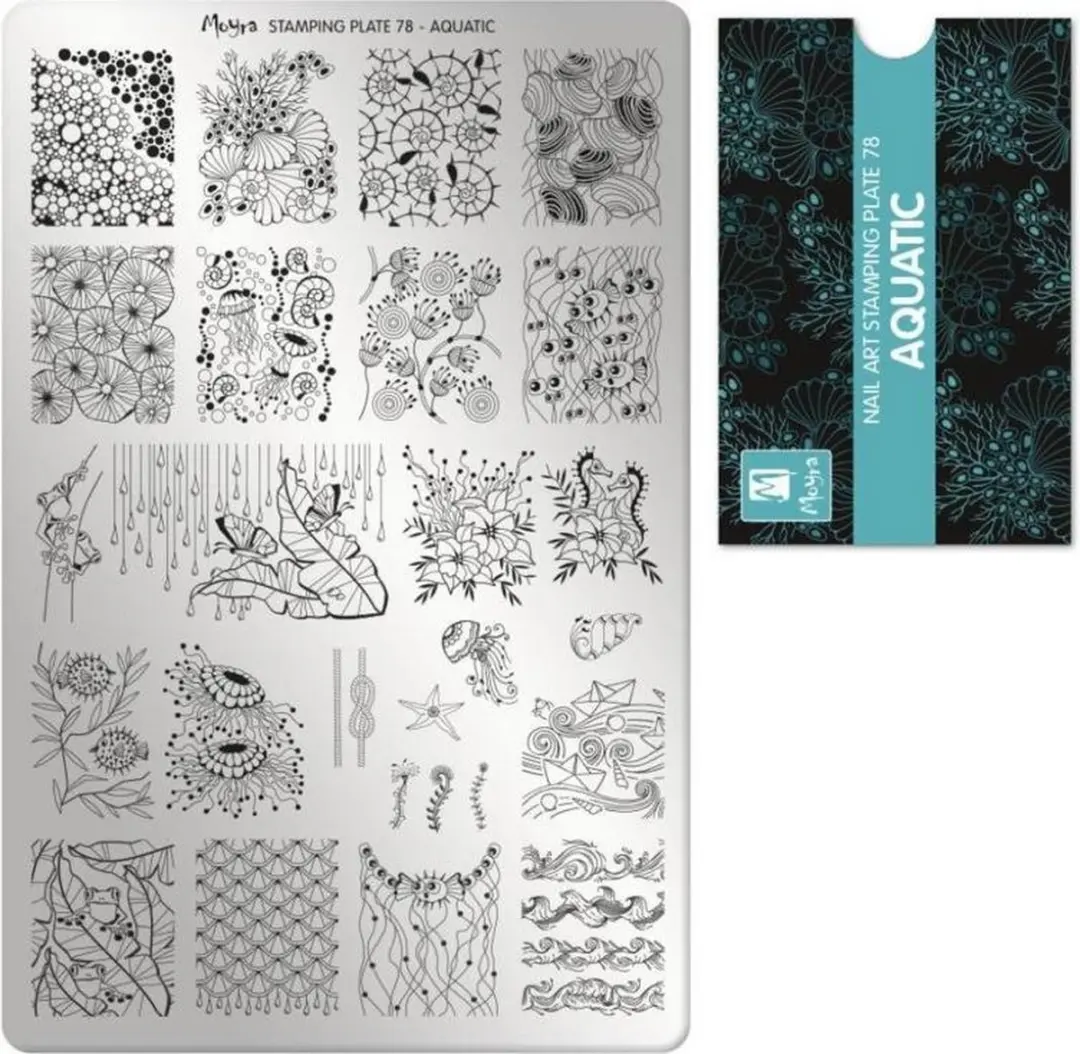 Moyra Stamping Plate 78 Aquatic