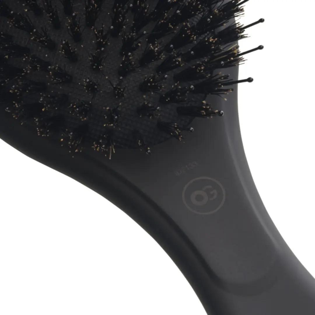 Olivia Garden Expert Care Oval Borstel Boar & Nylon - Zwart