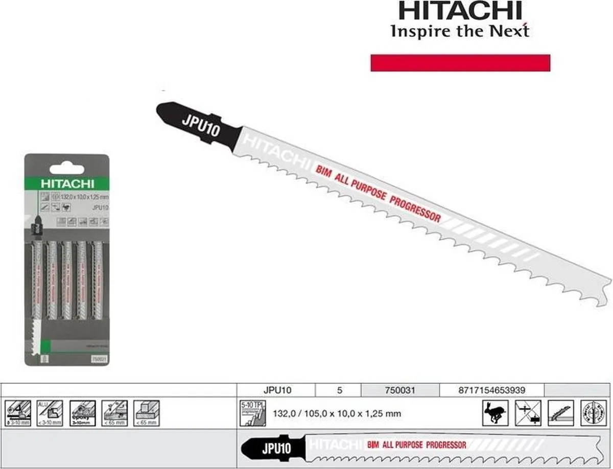 Hikoki JPU10 Decoupeerzaagbladen