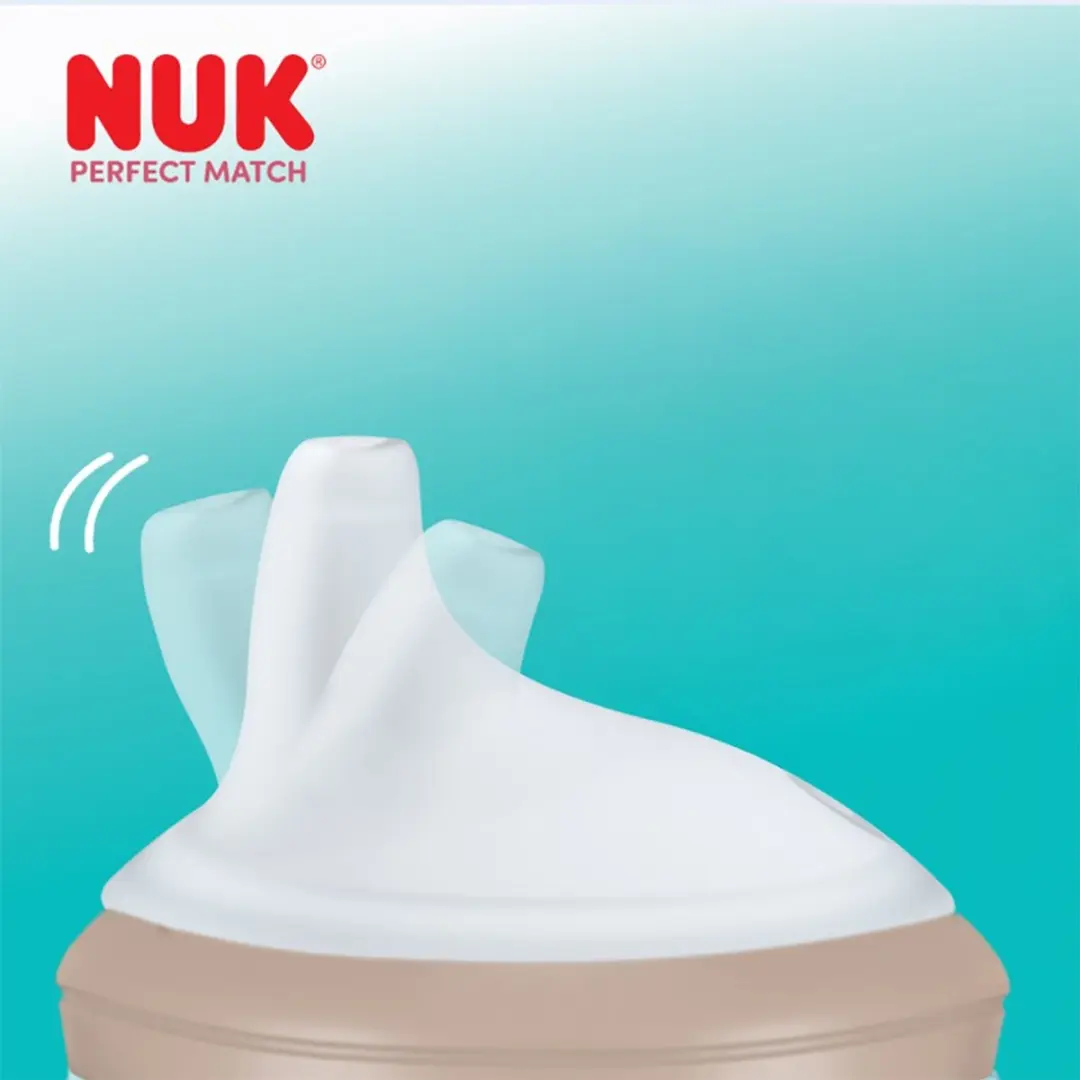 NUK Minnie Oefenfles 150ml - Grijs