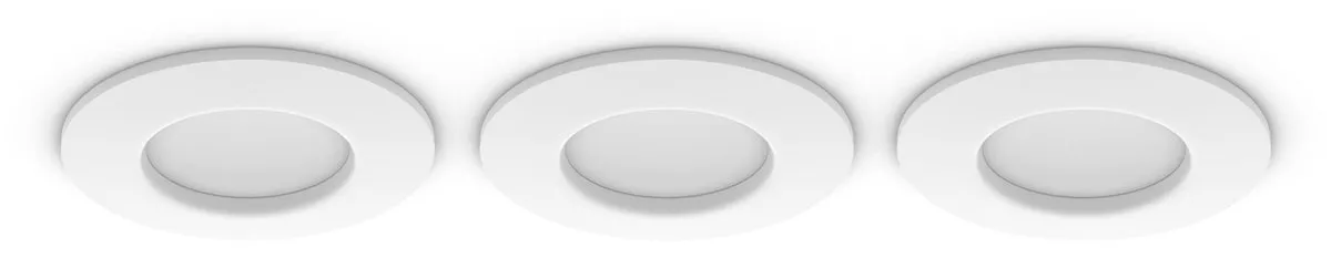 Philips Hue Inbouwspot RGB - 3 Stuks Ø90mm