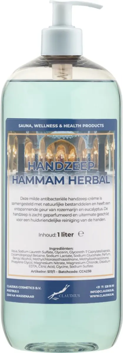 Splashbox Cosmetics Hammam Herbal Handzeep 1L