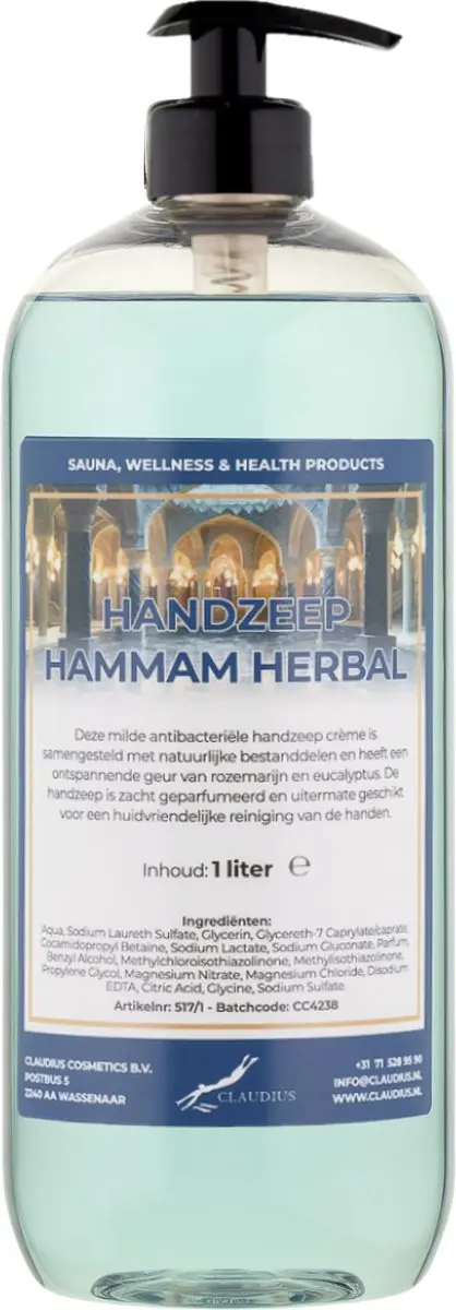 Splashbox Cosmetics Hammam Herbal Handzeep 1L