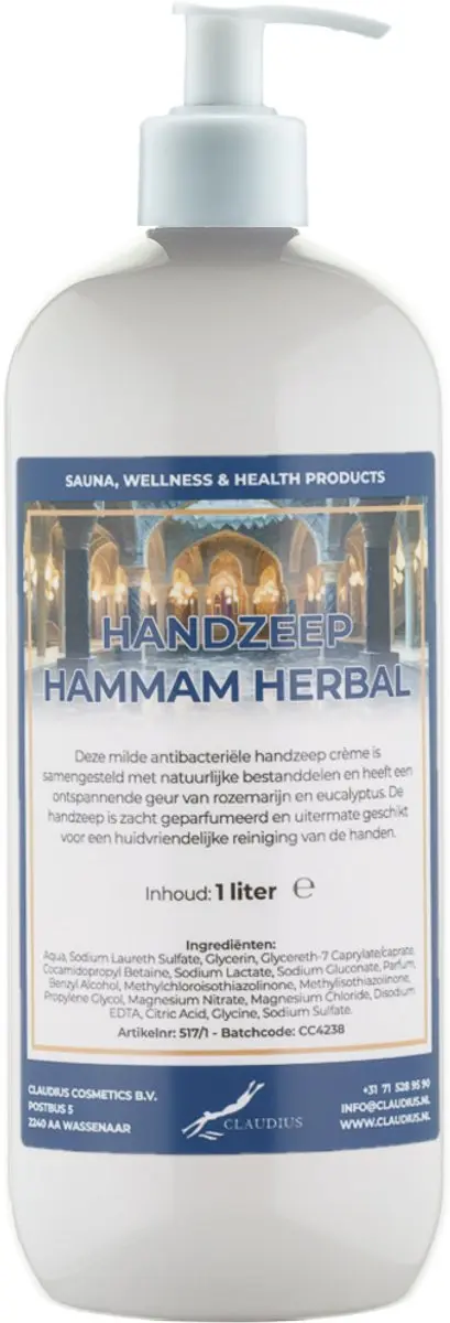 Splashbox Cosmetics Hammam Herbal Handzeep 1L