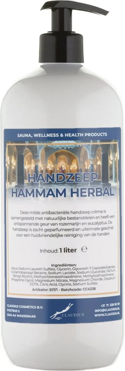 Splashbox Cosmetics Hammam Herbal Handzeep 1L