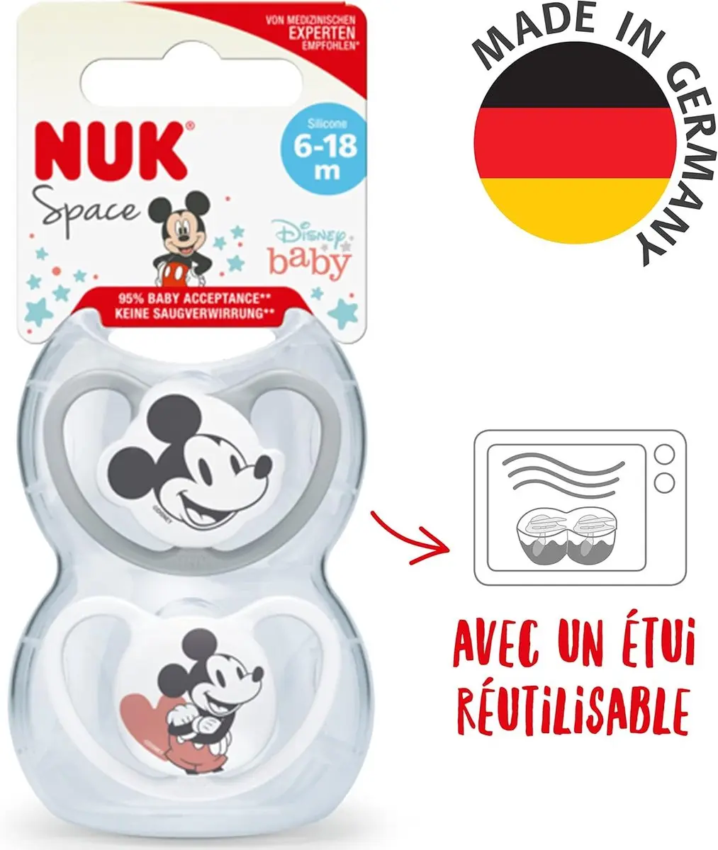 NUK Space Disney Baby Fopspenen 2 Stuks