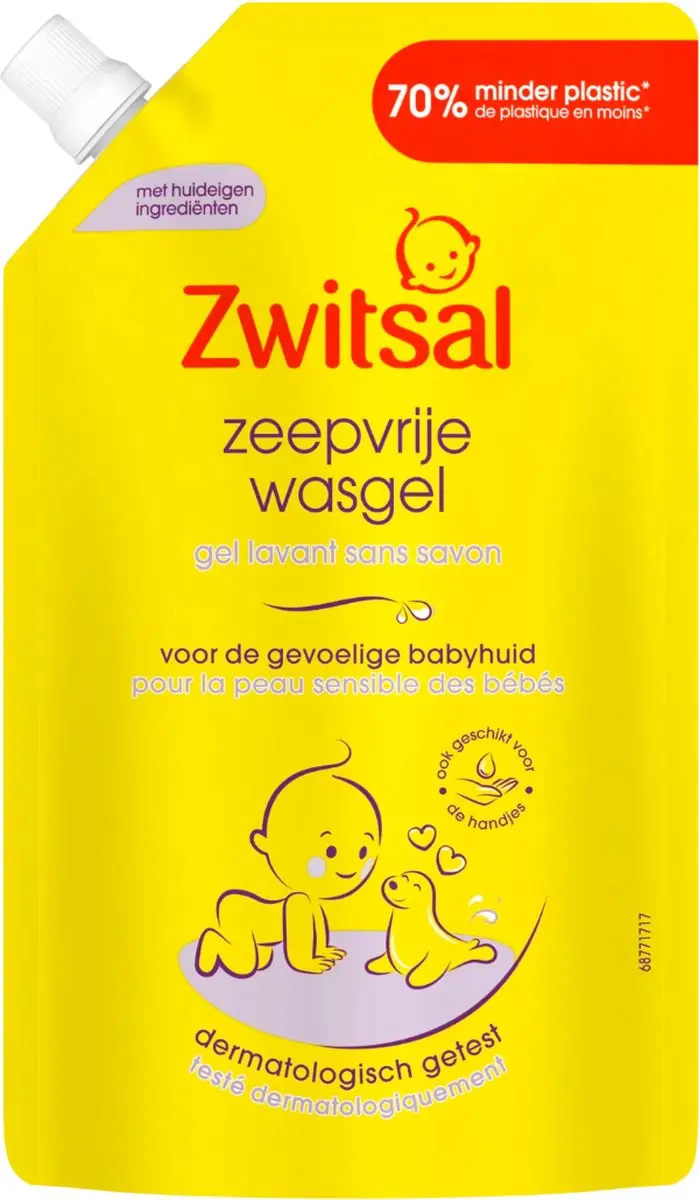 Zwitsal Zeepvrije Wasgel Navulling 500ml