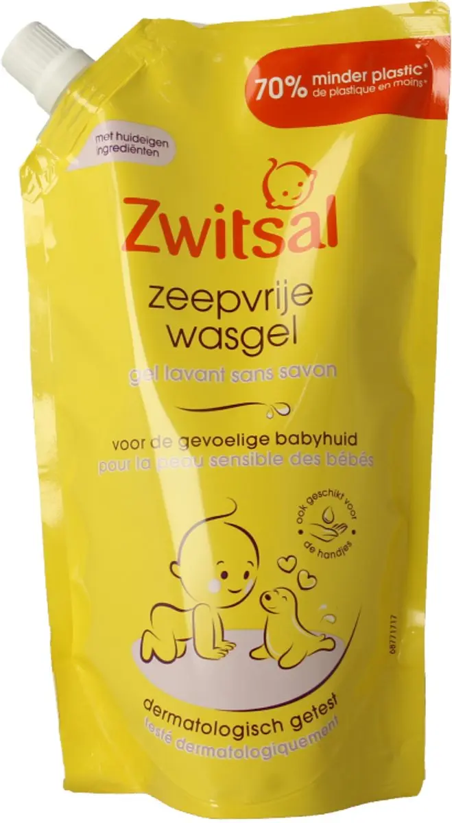 Zwitsal Zeepvrije Wasgel Navulling 500ml