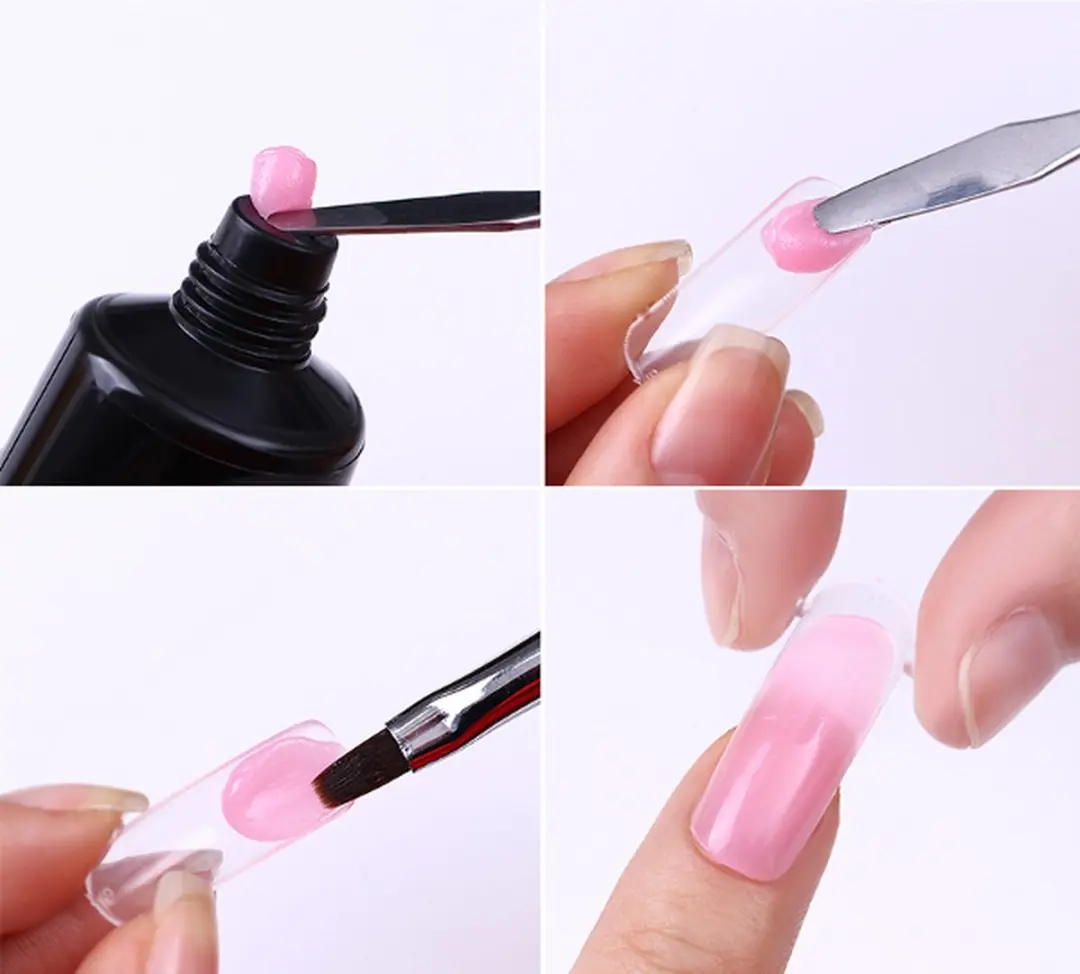 Venalisa Polygel Penseel 2-in-1 - Zwart