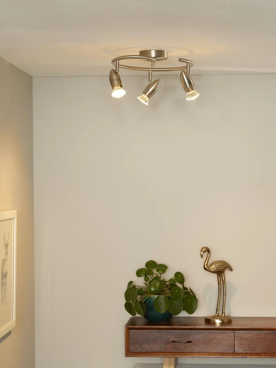 Lucide CARO-LED Plafondspot Ø31cm - Mat chroom