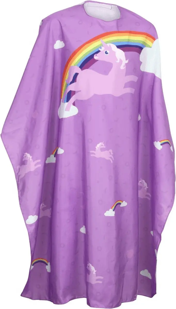 Olivia Garden Kids Cutting Cape Unicorn Pink