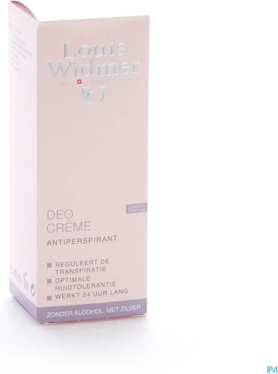 Louis Widmer Deo Crème Antiperspirant Ongeparfumeerd 40ml