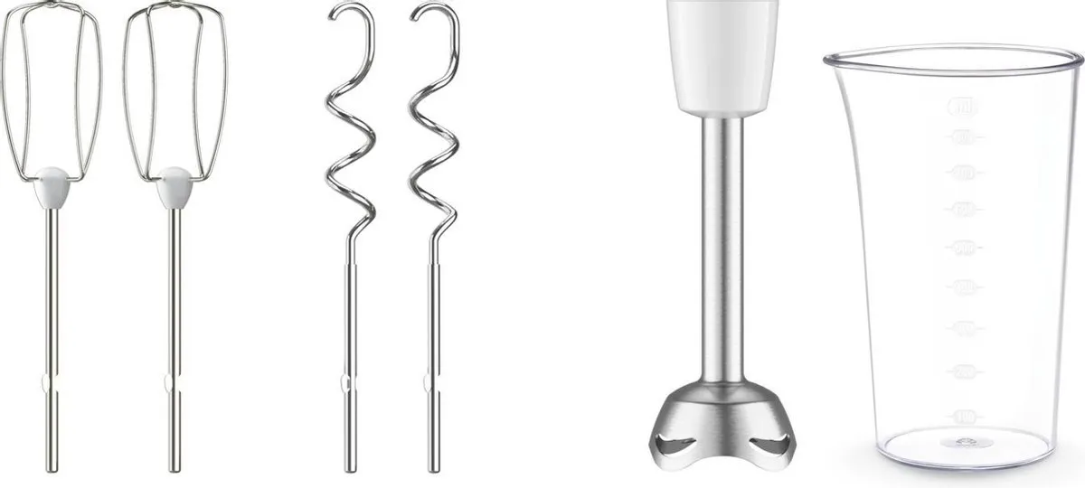 Moulinex Prep'Mix+ HM462110 Handmixer 500W - 5 Snelheden - Wit