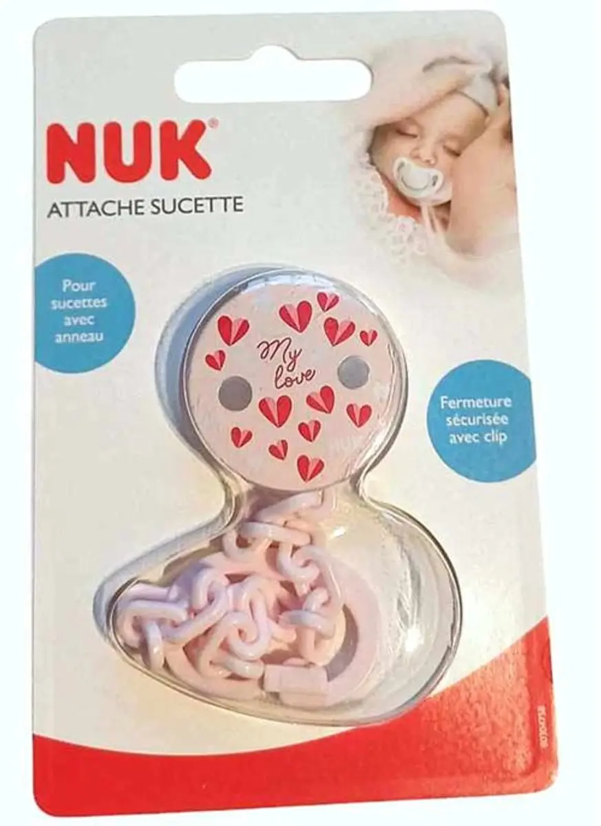NUK My Love Fopspeenclip - Blauw