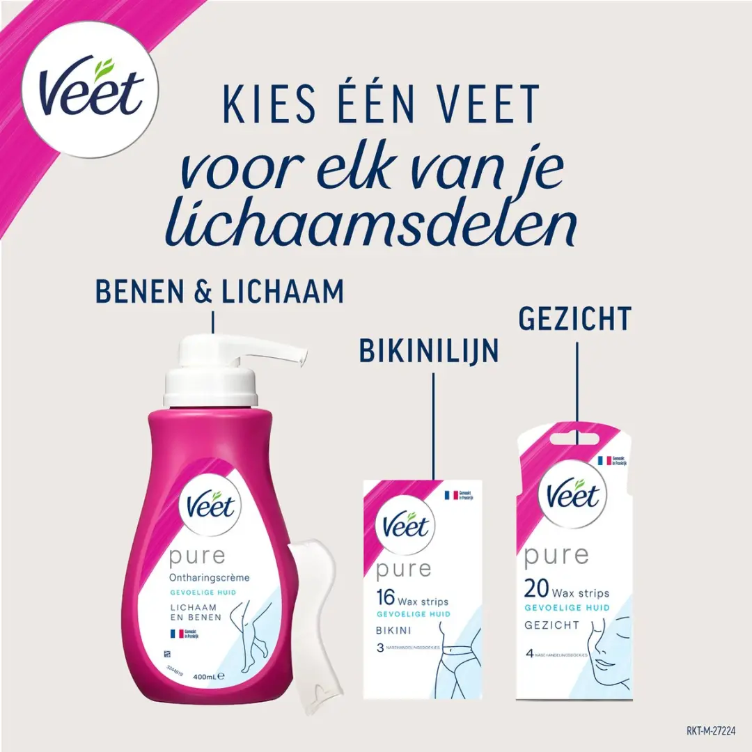 Veet Ontharingsstrips Benen & Lichaam - 20 Stuks