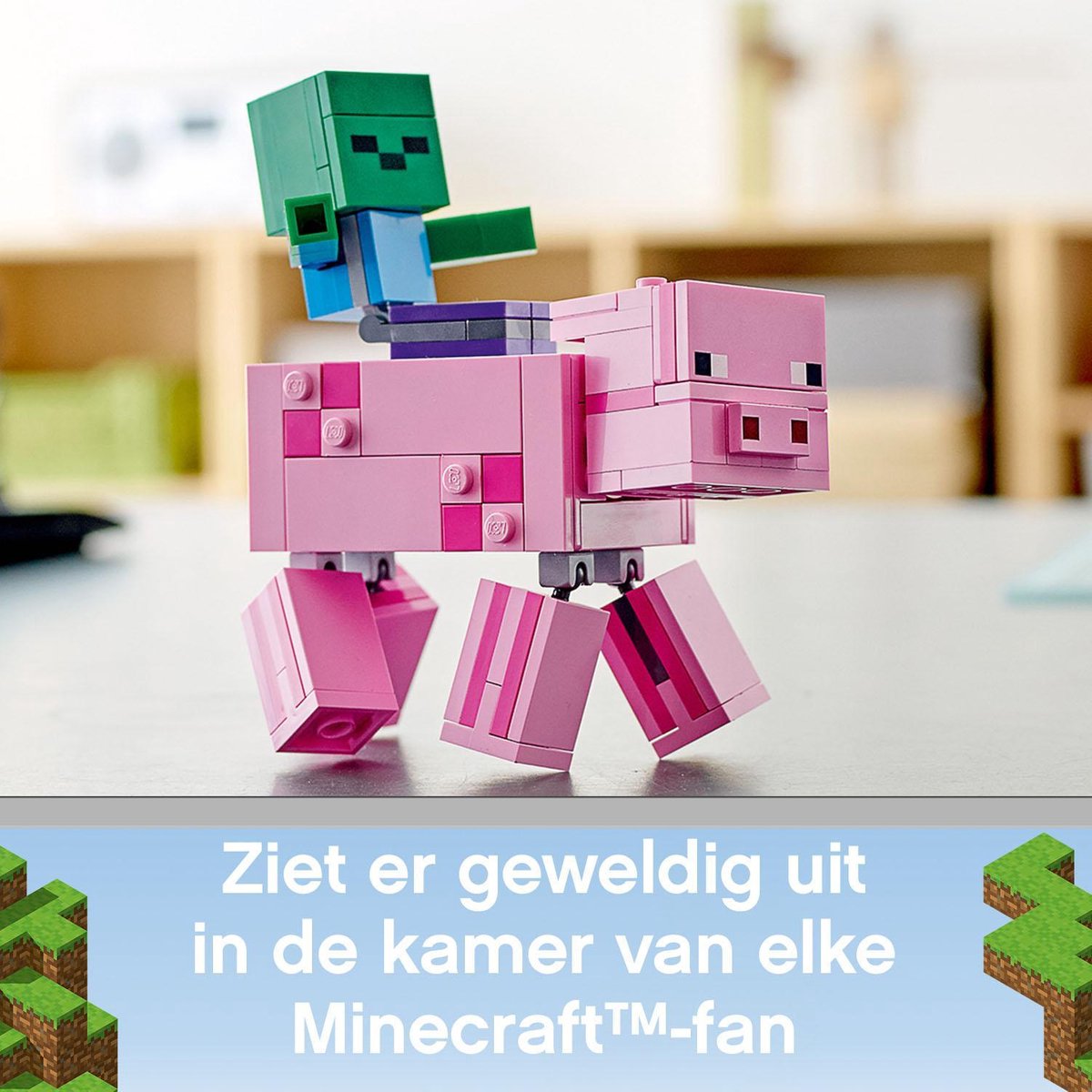LEGO Minecraft BigFig Varken met Babyzombie - 21157