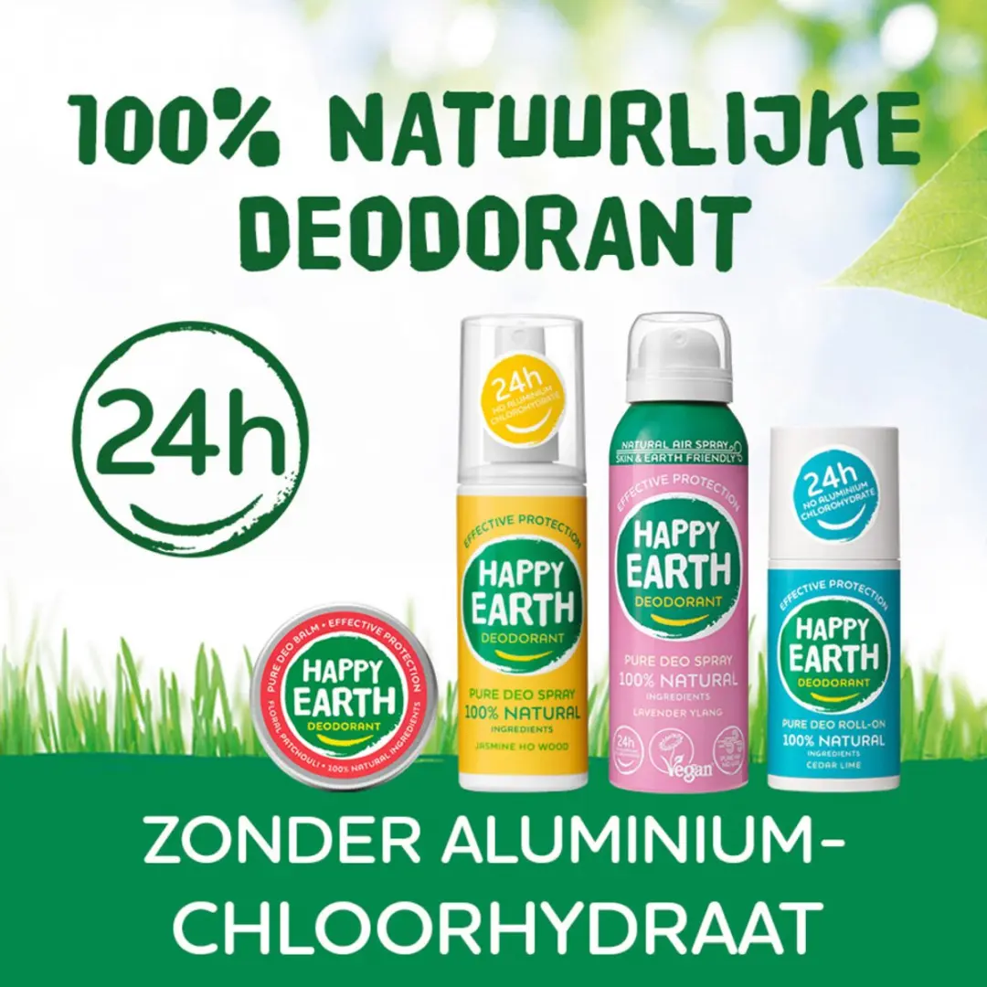 Happy Earth Deo Crystal Stick 90g - Ongeparfumeerd
