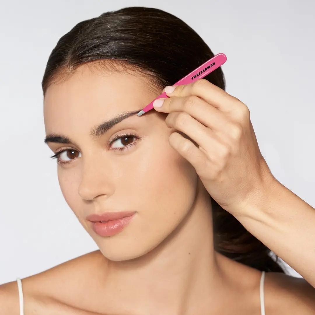Tweezerman Slant Pretty In Pink Epileerpincet - Roestvrij staal