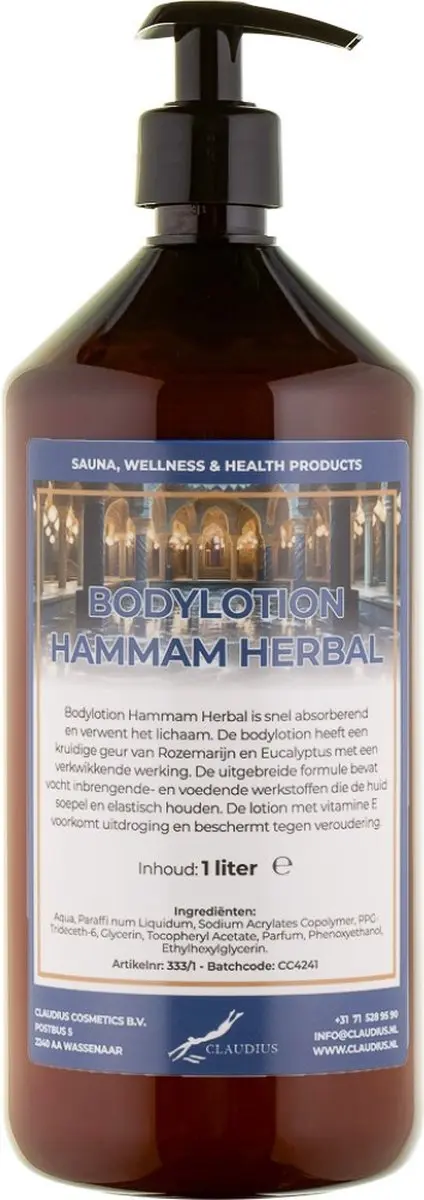 Splashbox Cosmetics Hammam Herbal Bodylotion 1L