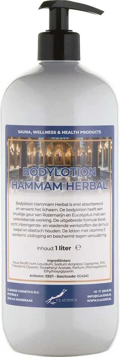 Splashbox Cosmetics Hammam Herbal Bodylotion 1L