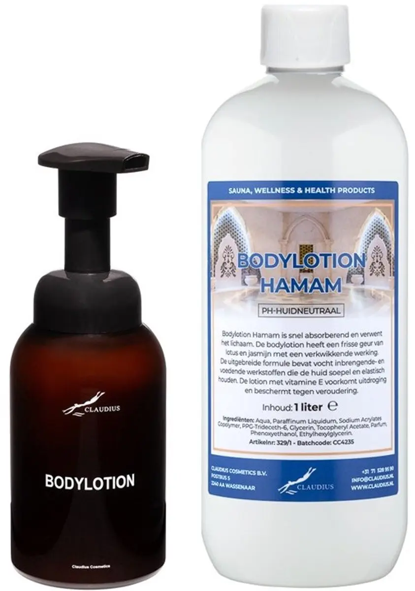 Splashbox Cosmetics Zeepdispenser 300ml + Hamam Bodylotion 1L