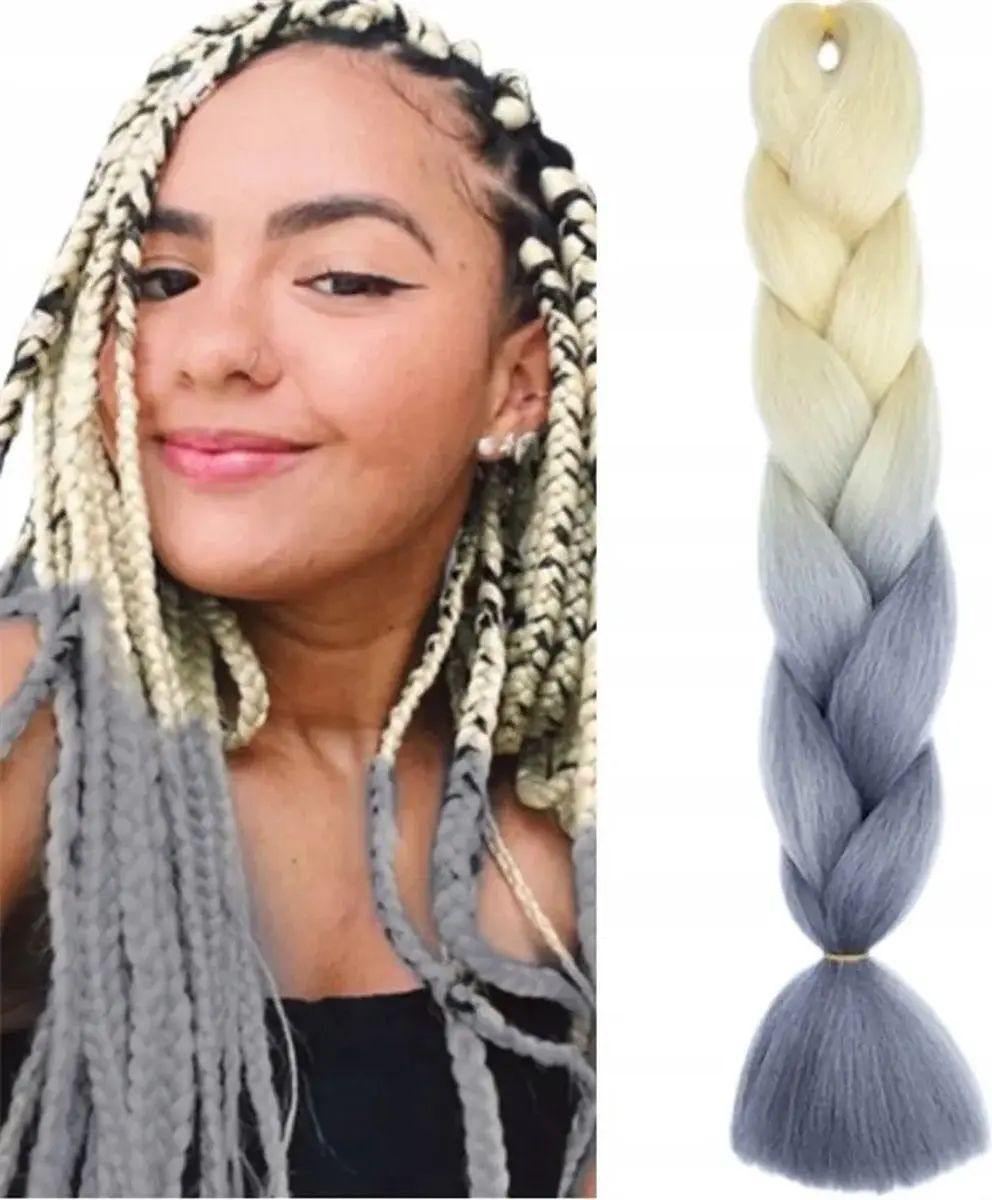 Haarsoires Imitatiehaar Jumbo Braids 60cm - Vlechthaar Blond