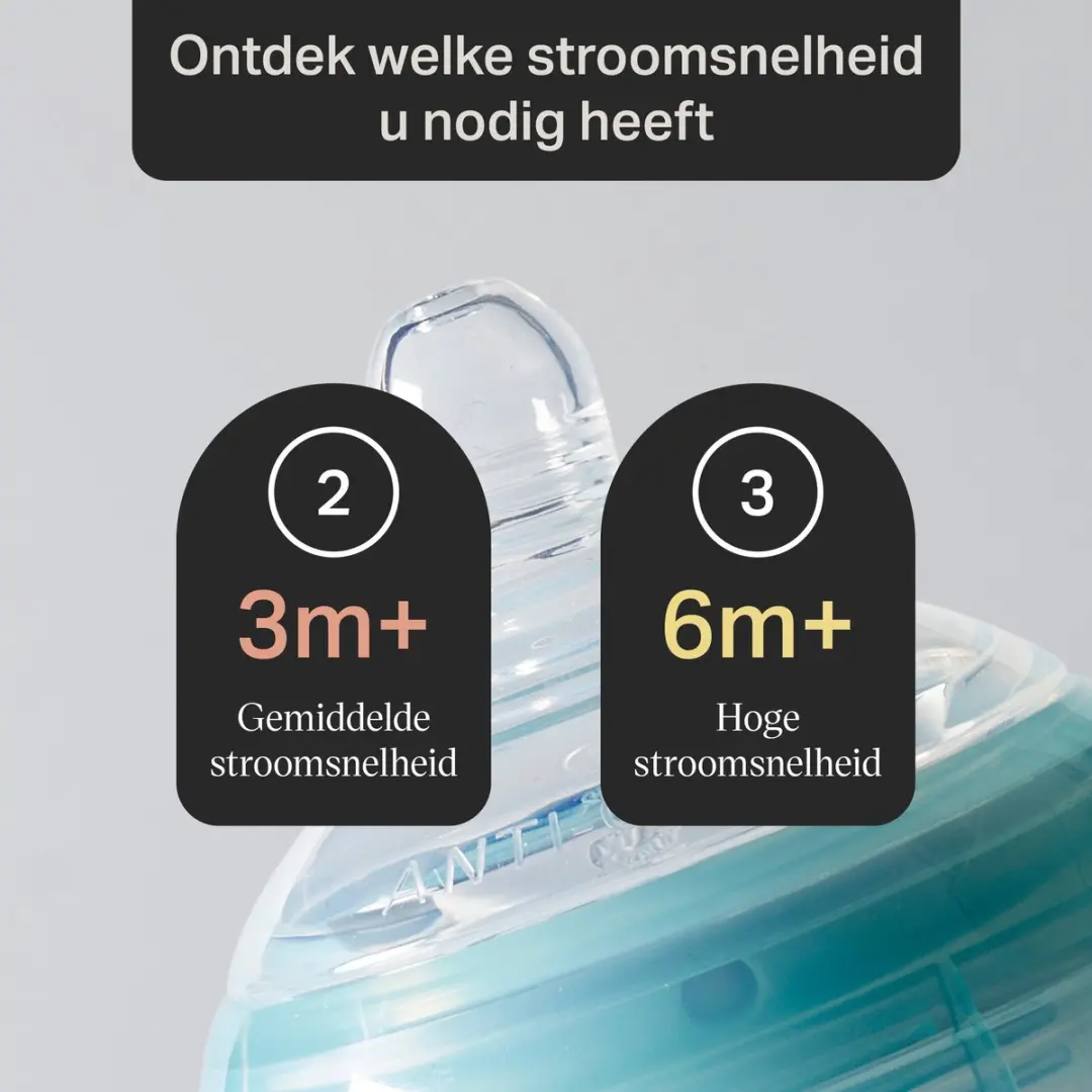 Tommee Tippee Natural Start Anti-Koliek Flesspenen 6m+ - 2 Stuks