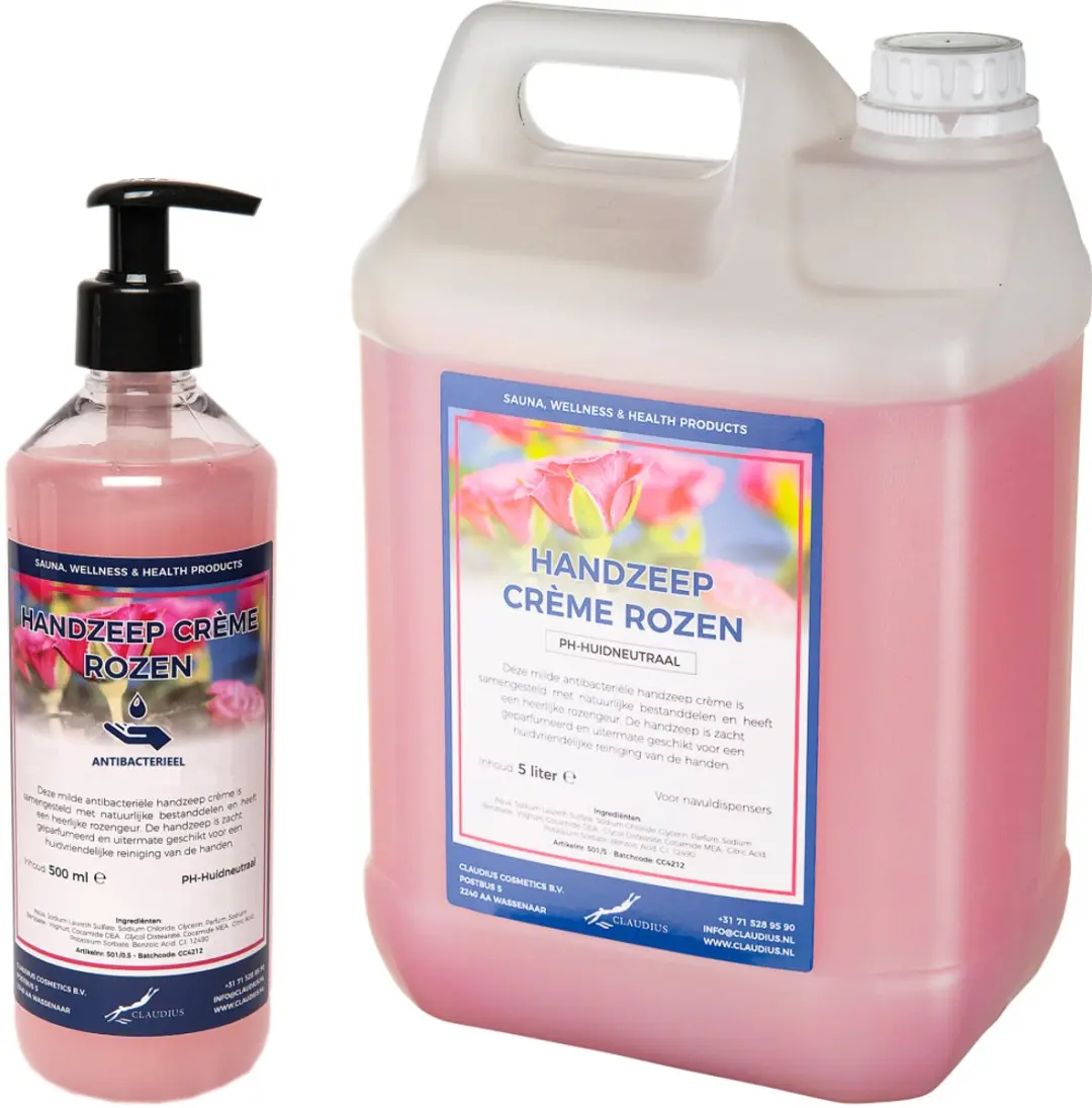 Splashbox Cosmetics Handzeep Crème Rozen 500ml