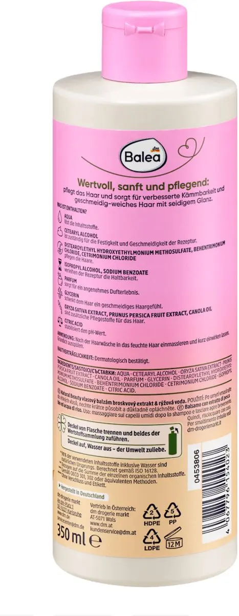 Balea Natural Beauty Conditioner 350ml