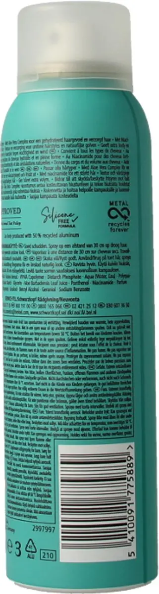 Taft Texturizing Spray Aloe Boost 150ml