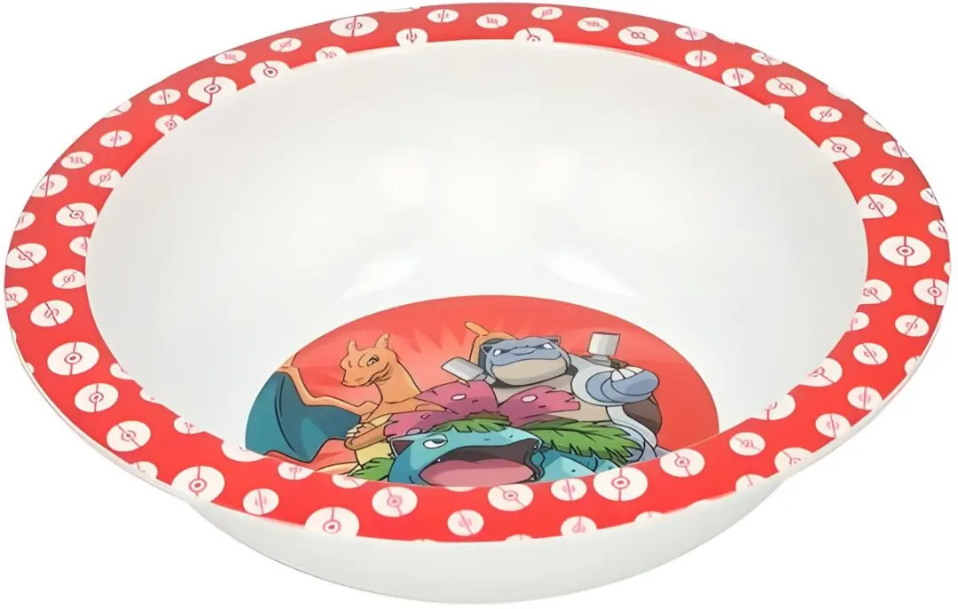 Pokémon Kinderbordjes Diep 16cm - 6 Stuks - Donkerrood