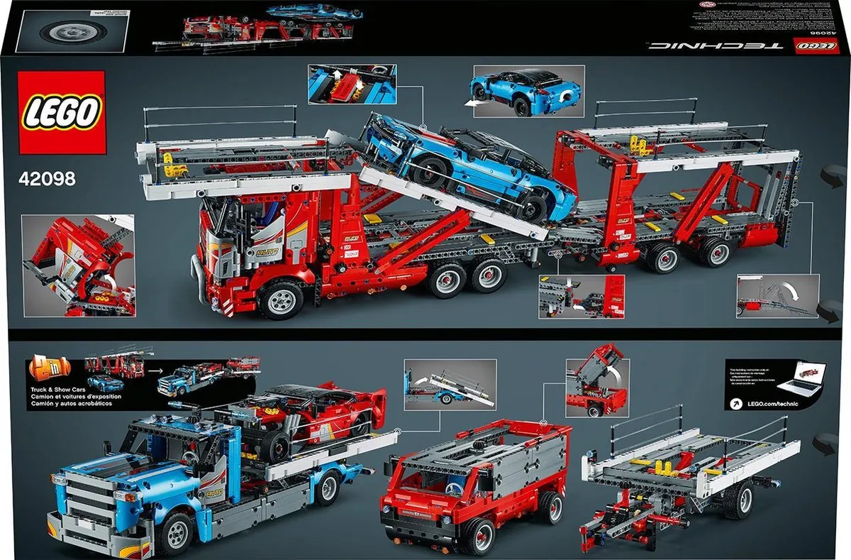 LEGO Technic Autotransportvoertuig 42098 - 2493 Stukken - Zwart - afbeelding 5 van 6