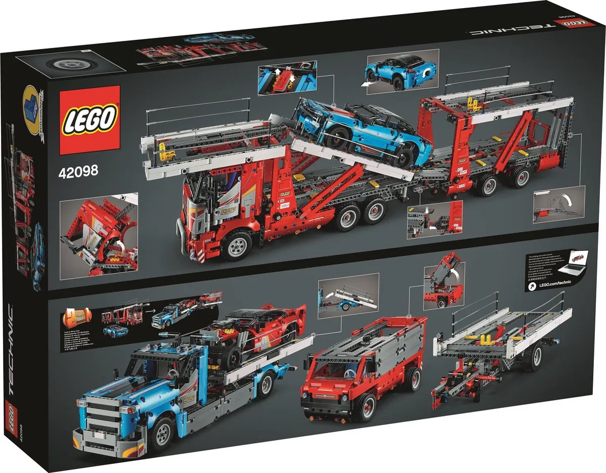LEGO Technic Autotransportvoertuig 42098 - 2493 Stukken - Zwart - afbeelding 2 van 6