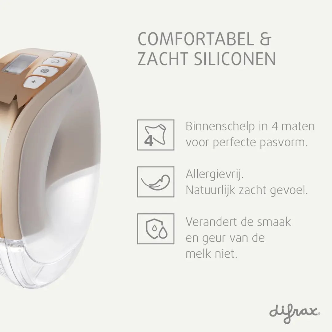Difrax Hands-Free Borstkolf Roze