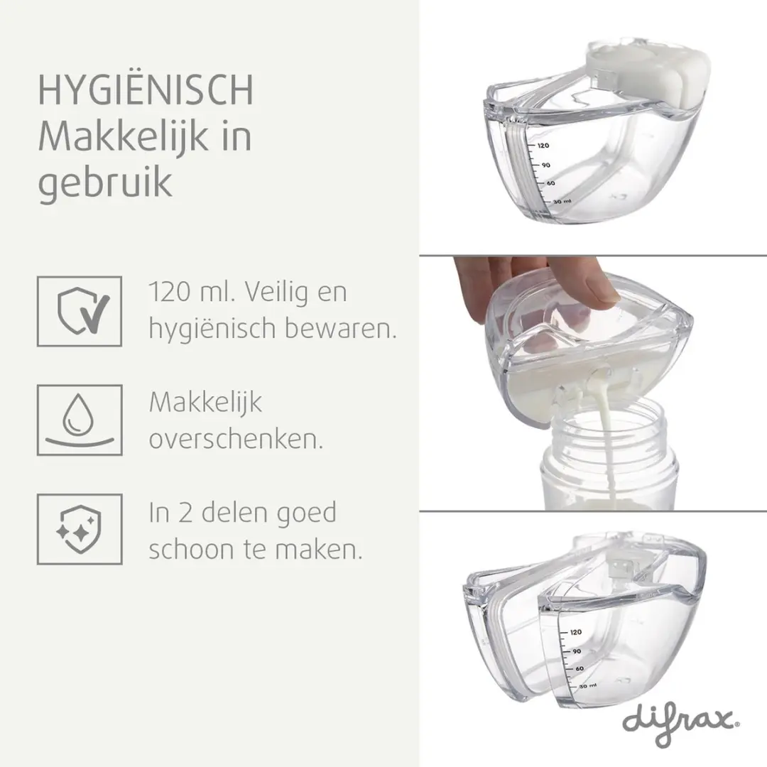 Difrax Hands-Free Borstkolf Roze