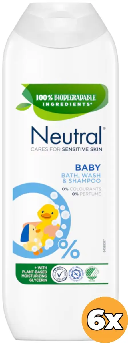 Neutral Baby Shampoo Parfumvrij - 6x250ml