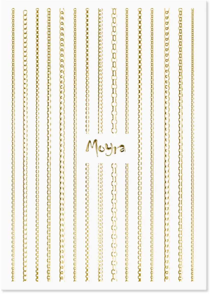 Moyra Nailart Strip Chain 01 Gold