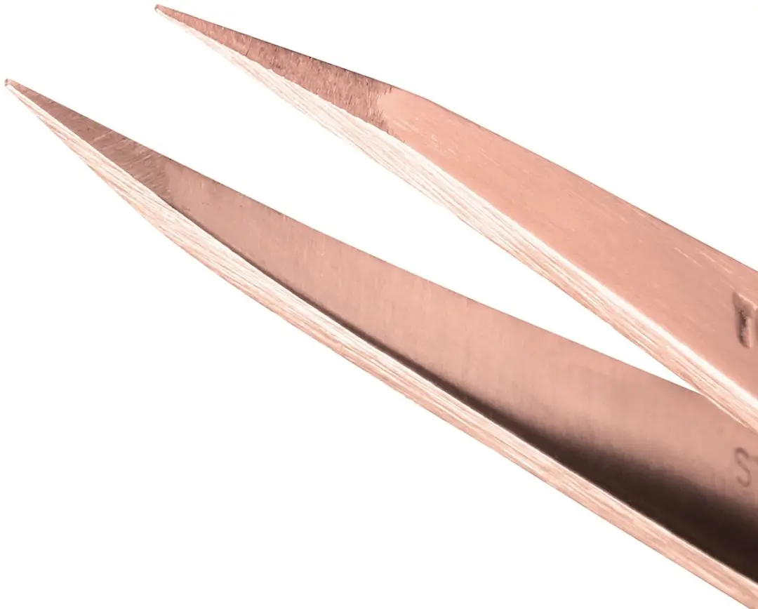 Tweezerman Rose Gold Petite Tweeze Set - Mini Slant & Point - 2 Stuks