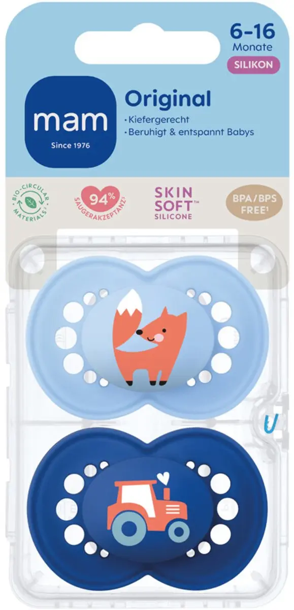 MAM Original Pure Silikon Fopspeen 6-18m