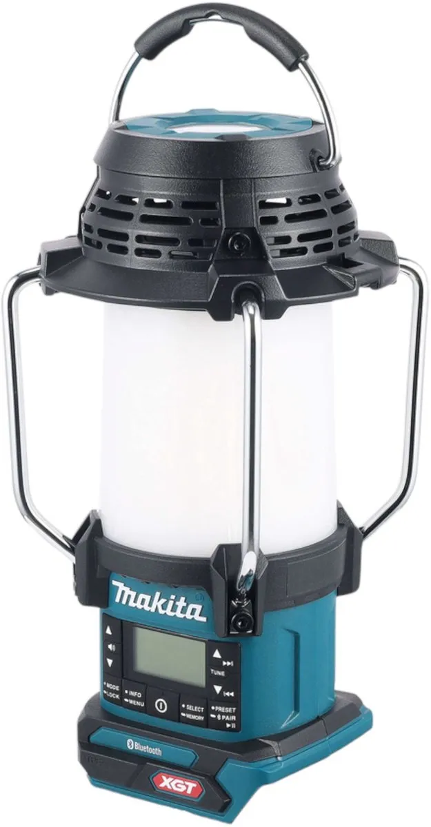 Makita MR009GZ Campinglamp met Radio 40V Max - Zwart/Blauw