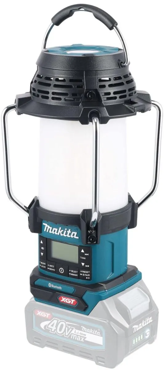 Makita MR009GZ Campinglamp met Radio 40V Max - Zwart/Blauw