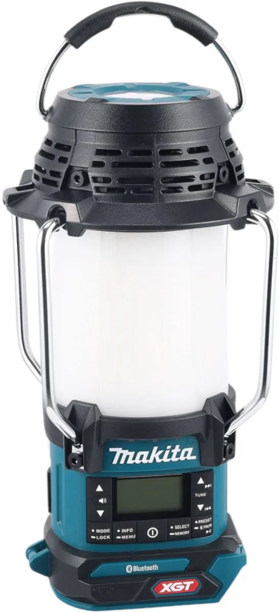 Makita MR009GZ Campinglamp met Radio 40V Max - Zwart/Blauw - afbeelding 6 van 6