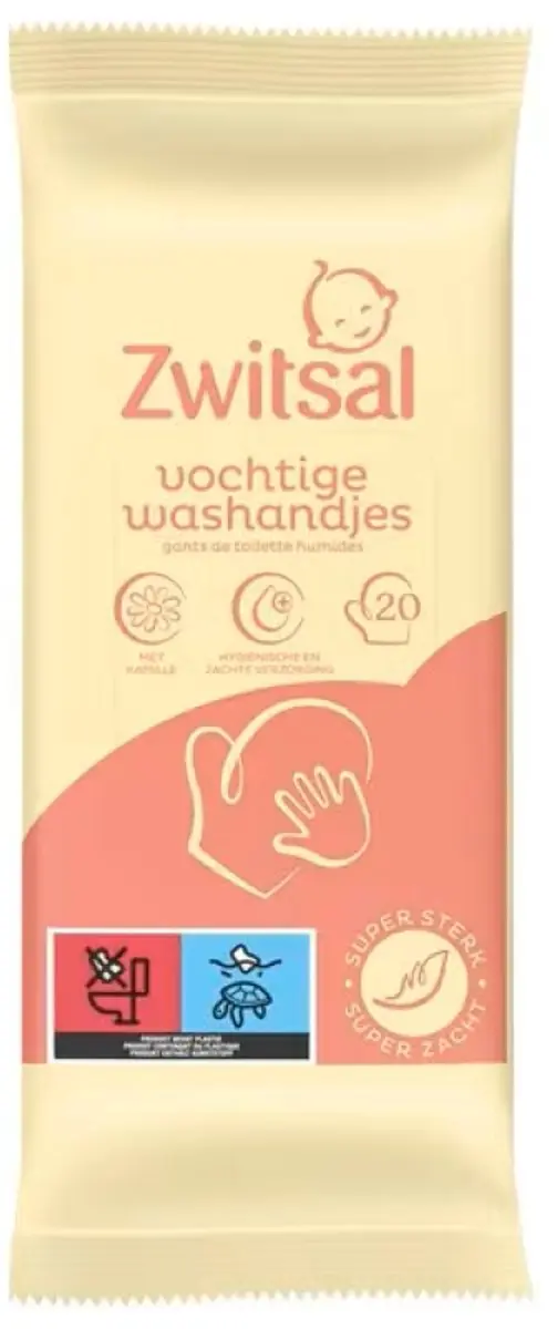 Zwitsal Goedemorgen Baby Vochtige Washandjes 20 Stuks