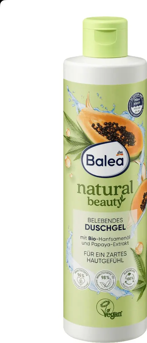 Balea Douchegel Hennepzaad & Papaya 2x250ml