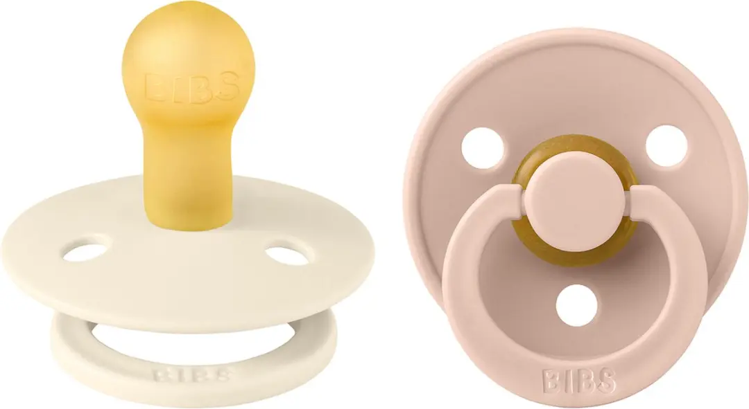 BIBS Colour Speen - 2 Stuks - Maat 1 (0-6m) - Ivory/Blush