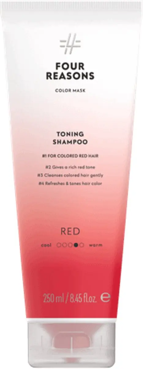 Four Reasons Color Mask Toning Shampoo Rood - 250ml