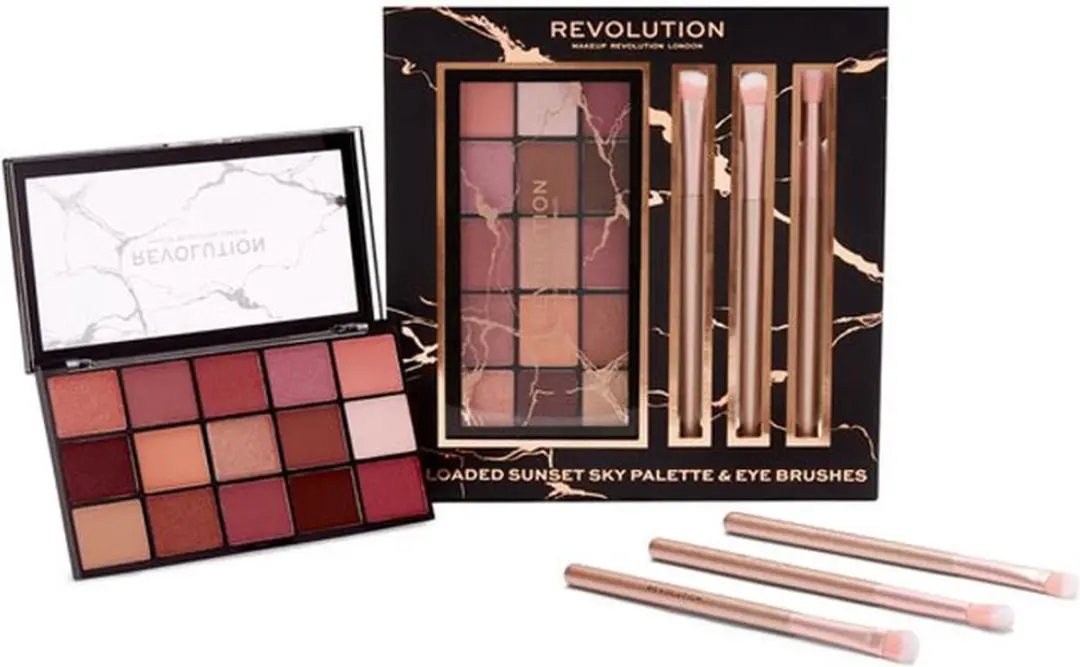 Makeup Revolution Reloaded Sunset Sky Palette & Eye Brush Set