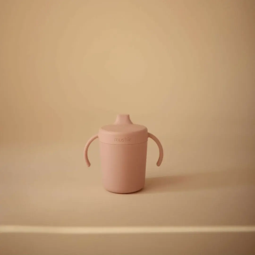 Mushie Training Drinkbeker - Roze