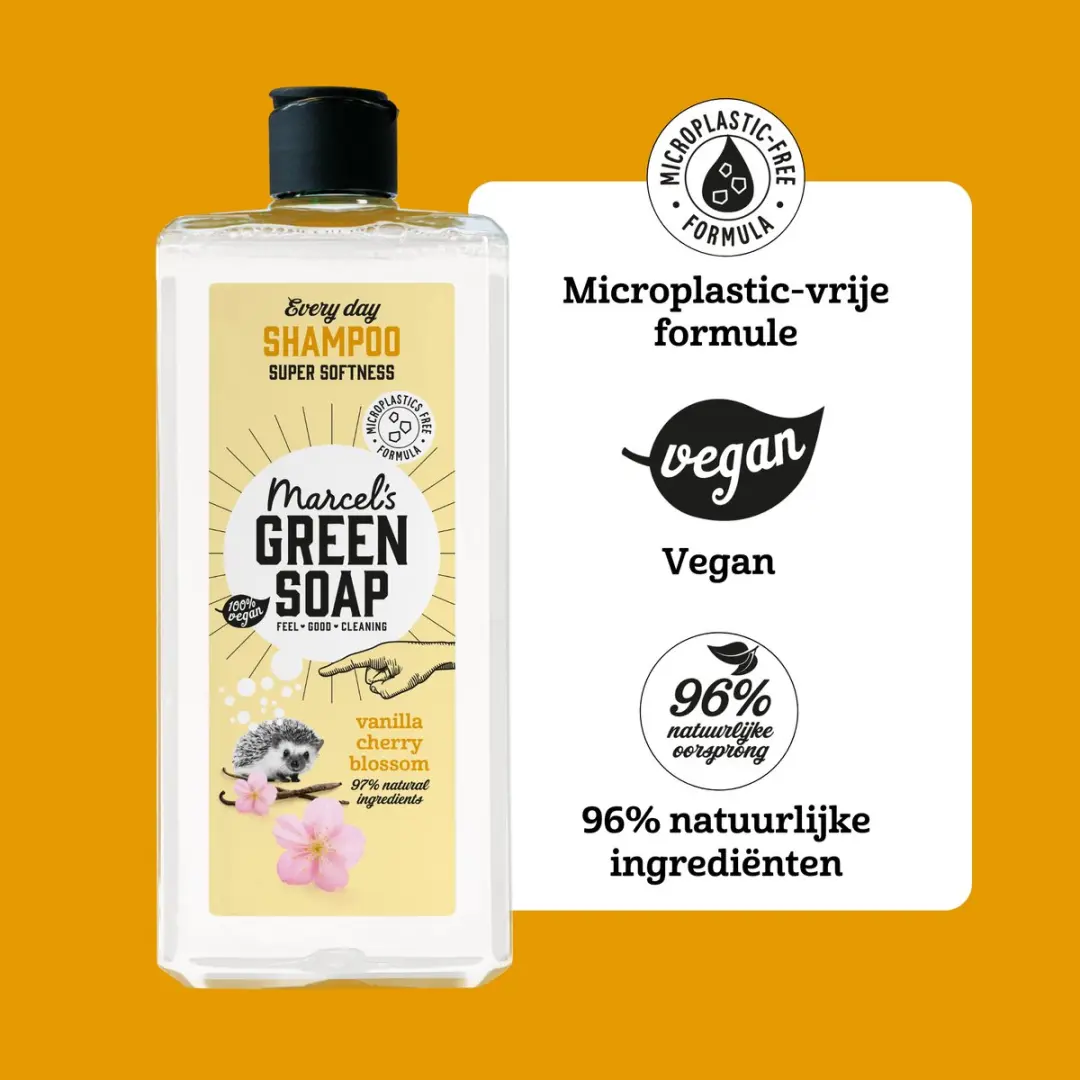 Marcel's Green Soap Every Day Shampoo Vanille & Kersenbloesem - 6x300ml