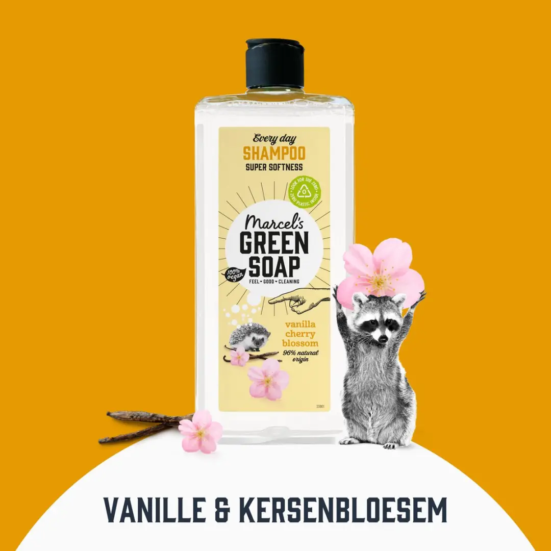 Marcel's Green Soap Every Day Shampoo Vanille & Kersenbloesem - 6x300ml